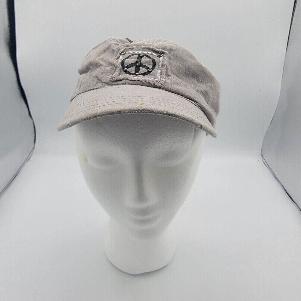 Brand New Womens peace Cap, One Size Fits Most, Strech And Comfy